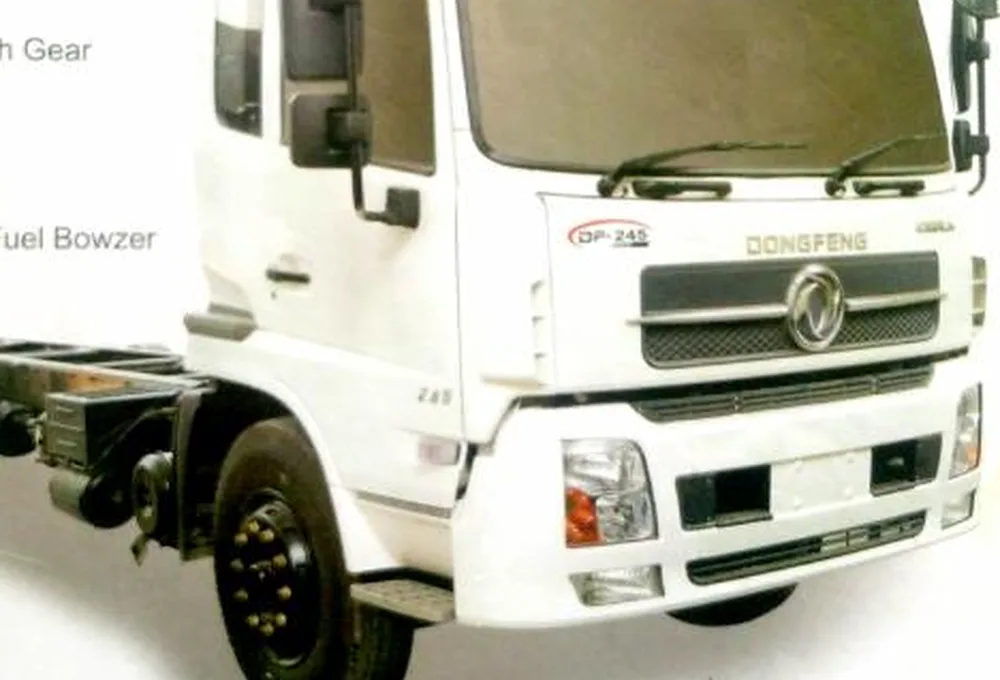 Dongfeng DF-245 6x2 Rigid truck shown in the supplied brochure